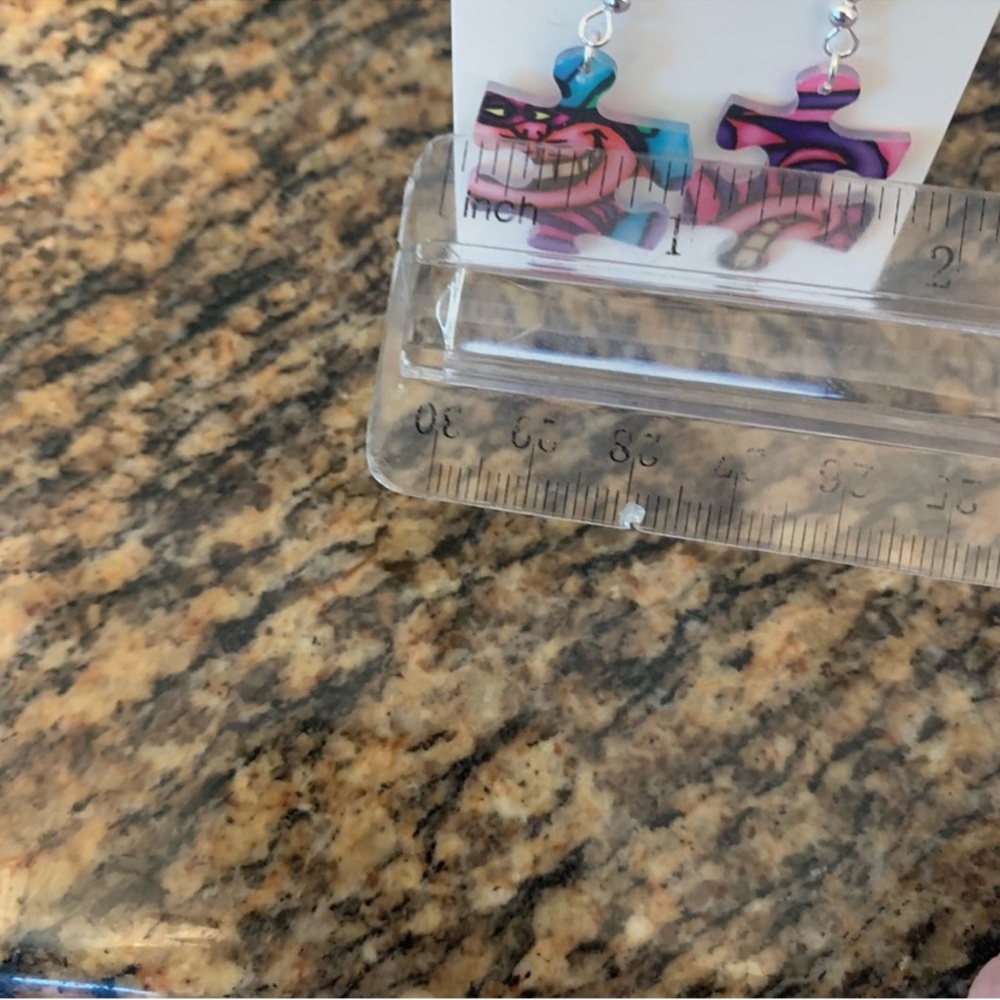 New Handmade puzzle earrings Light weight - Picture 10 of 11